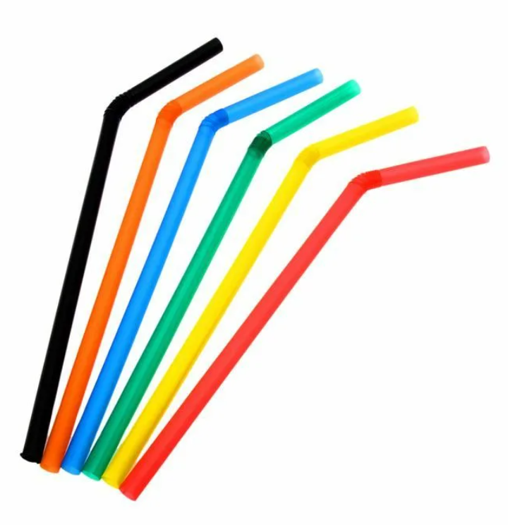 Трубочки коктейльные с изгибом 250шт/упак Трубочки коктейльные с изгибом 250шт/упак