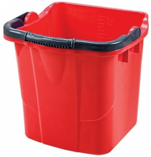 Ведро 25л пластик красное  / SK800R