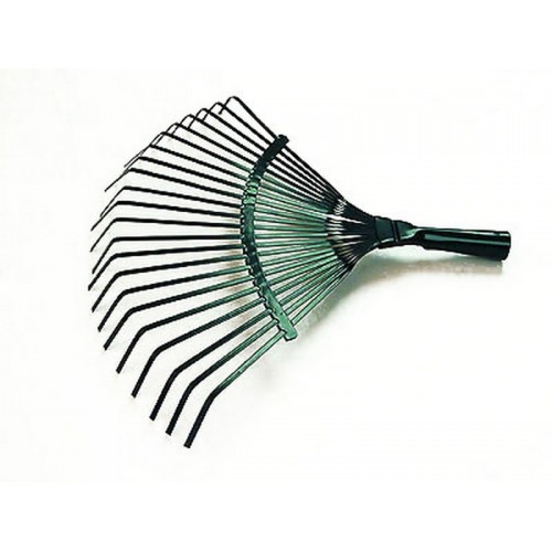 Грабли веерные ПЛАСТИНЧАТЫЕ БОЛЬШИЕ крашенный метал 22 зуба