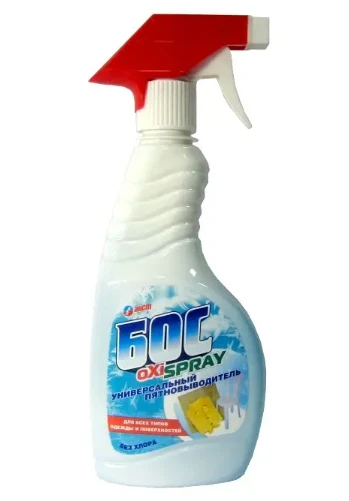 Отбеливатель БОС Окси СПРЭЙ 500мл средство пятновыводящее универсальное