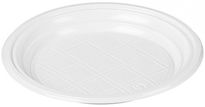 Тарелка пластиковая 17см 100шт/упак Тарелка пластиковая 17см 100шт/упак