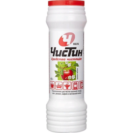 ЧИСТИН 400г чистящий порошок в тубе ЯБЛОКО