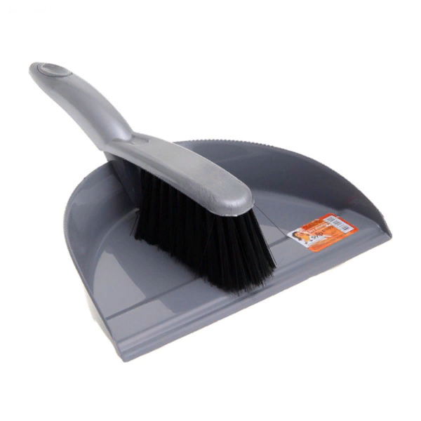 Совок для мусора пластик+щетка+сметка Клио