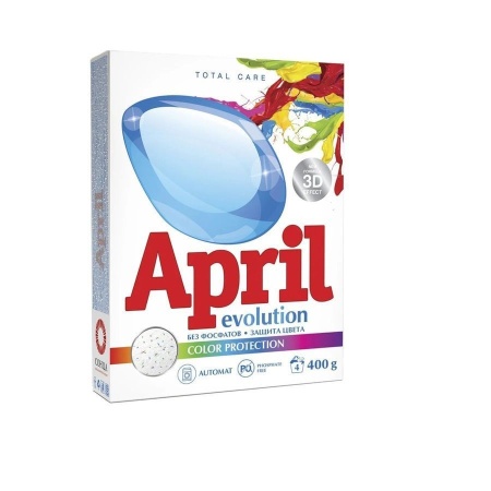 Стир.порошок Април Эволюшен-автомат 400 гр КОЛОР