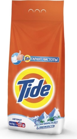 Стир.порошок Тайд-автомат, 9кг АЛЬПИЙСКАЯ СВЕЖЕСТЬ