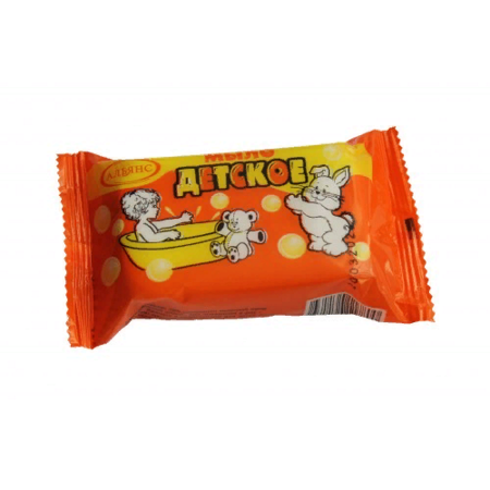 Мыло туалетное Детское 100г в обёртке Альянс
