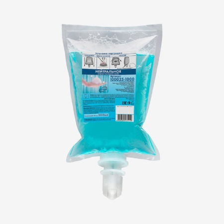 Мыло жидкое Кеман пенящееся 800мл нейтральное в картридже бесцветное без отдушки / 100028-S3