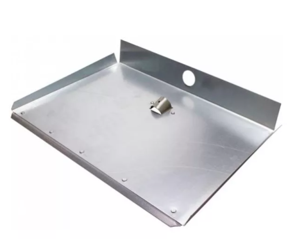 Лопата ДЮРАЛЬ д/снега 375*500 2 мм трехборт.  с верхним входом, без ЧЕРЕНКА