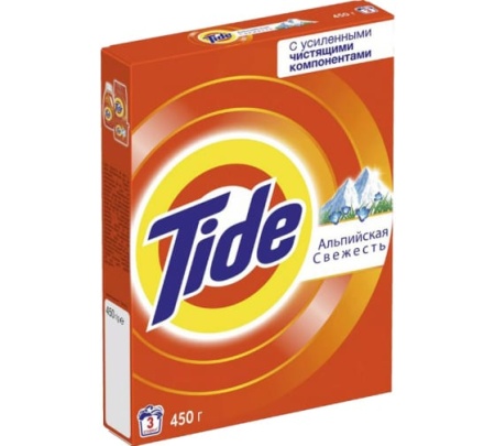 Стир.порошок Тайд-автомат, 450 гр АЛЬПИЙСКАЯ СВЕЖЕСТЬ