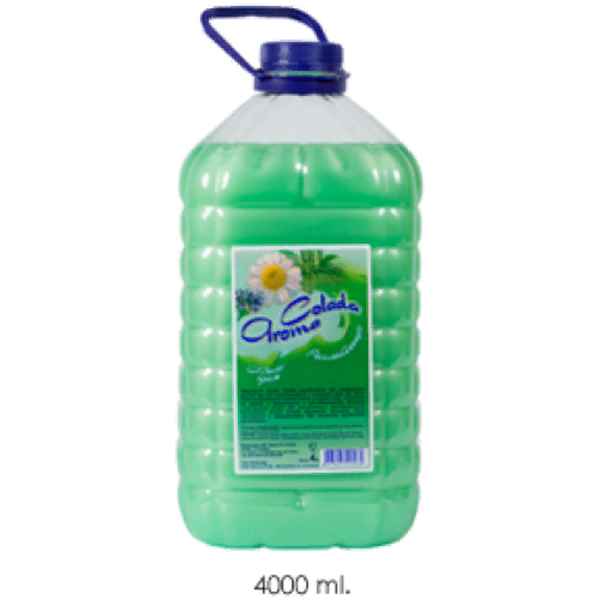 Мыло жидкое 4л АРОМА КОЛАДА Расслабляющее зеленое