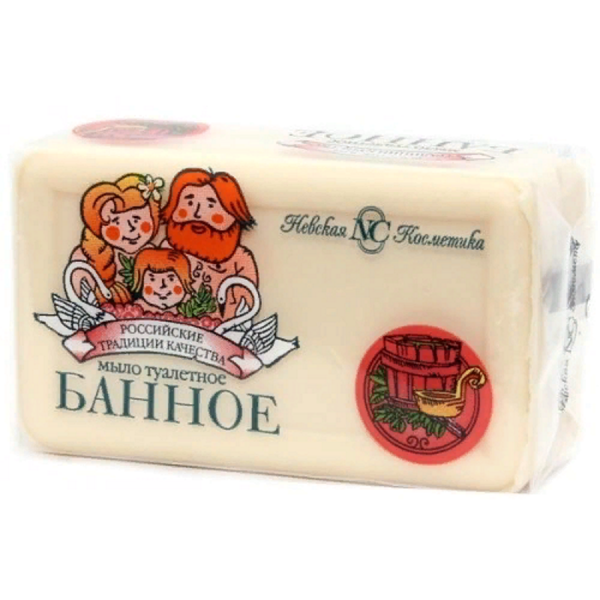 Мыло туалетное Банное 140г  Невская Косметика Мыло туалетное Банное 140г  Невская Косметика
