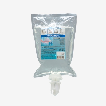 МЖ КЕМАН  Мыло жидкое пенящееся 1000 мл нейтральное в картридже бесцветное / 100025-БЦ1000