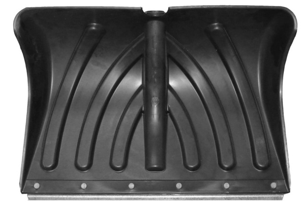 Лопата  пластм. д/снега 465*340 с планкой | без черенка | Д-40 | №2 КРЕПЫШОК