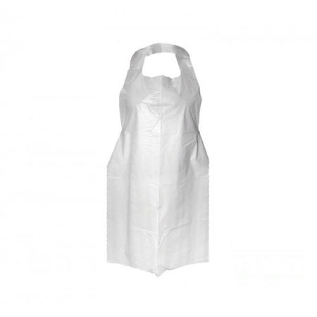 Фартук одноразовый полиэтилен белый 100шт/уп Фартук одноразовый полиэтилен белый 100шт/уп
