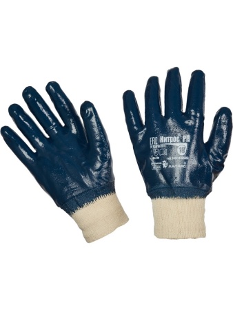 Перчатки нитриловые РЕЗИНКА полный облив