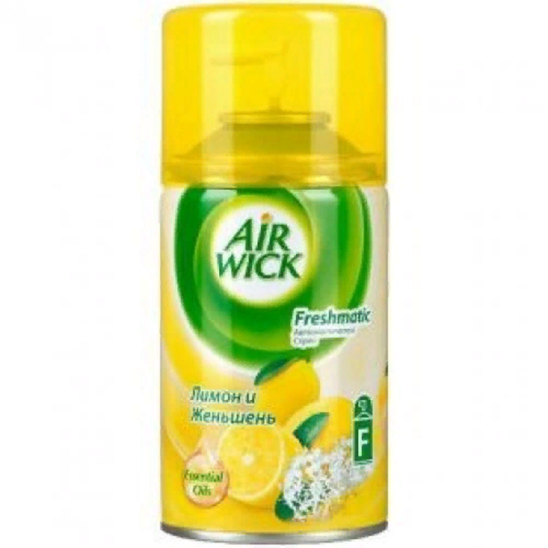 Освежитель воздуха Аирвик автомат ЛИМОН И ЖЕНЬШЕНЬ (зап.блок) 250мл