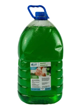 Мыло жидкое 5л VCLEAN Чистота рук с глицерином  (зеленое)