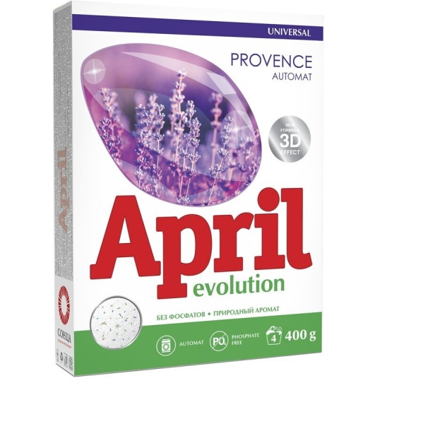 Стир.порошок Април Эволюшен-автомат 400 гр УНИВЕРСАЛ