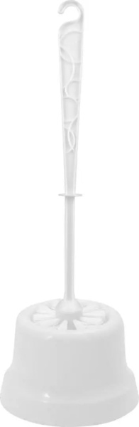 Ерш унитазный с подставкой пластик(комплект) WC Disco/Rock'n'Roll белый