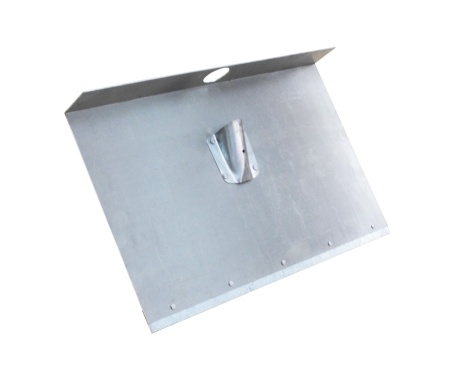 Лопата алюминиевая 360*500 2,0 мм трехбортная без черенка верхний вход