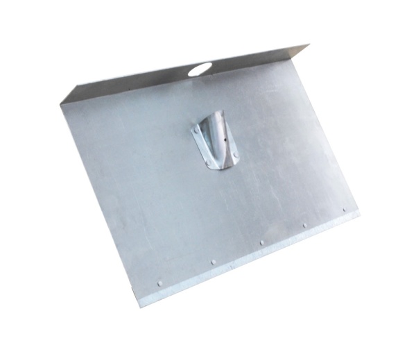 Лопата алюминиевая 360*500 2,0 мм трехбортная без черенка верхний вход