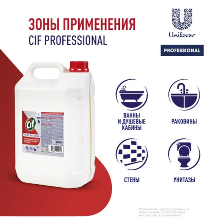 СИФ Professional 5л кислотное чистящее средство от налета и ржавчины 