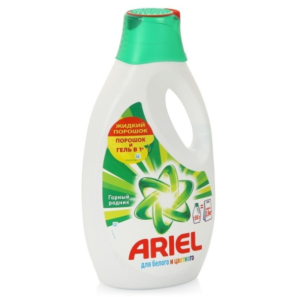Стир.порошок Ариэль-автомат 1,3 л ГЕЛЬ Горный Родник
