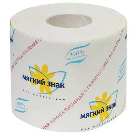 Бумага туалетная "Мягкий Знак" 51м 1сл. 72 шт/уп Бумага туалетная "Мягкий Знак" 51м 1сл. 72 шт/уп