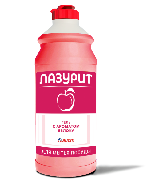 Средство для мытья посуды Лазурит-гель 500 мл  с дозатором ЯБЛОКО