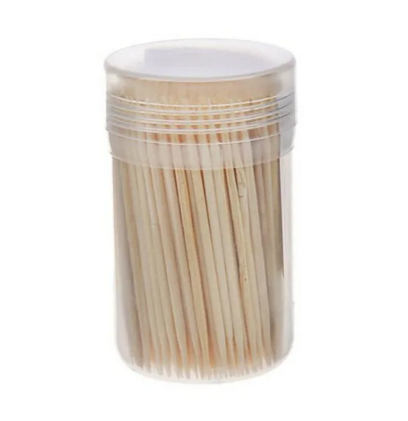 Зубочистки в пластмассовой упаковке 200шт/упак  Зубочистки в пластмассовой упаковке 200шт/упак