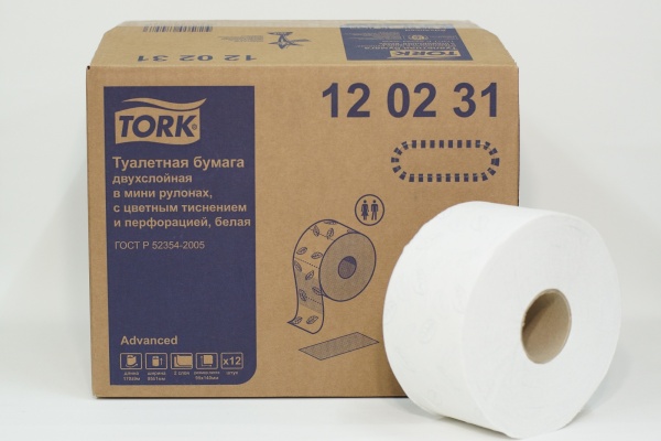 Бумага туалетная Торк T2 Комфорт 170м/9,5 2сл белая АРТИКУЛ 120231